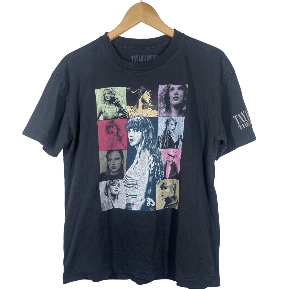 Taylor Swift The Eras Tour Black Graphic T-Shirt Small North American Tour Dates